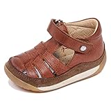  Falcotto F7302 sandalo bimbo boy baby brown primi passi vintage effect shoe [18]