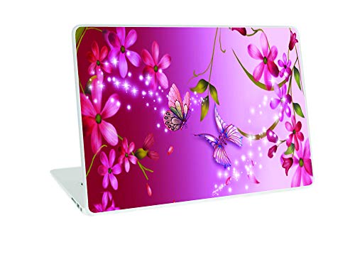 Image of GalaxsiaTM Butterfly D12 Vinyl Laptop Skin /Sticker /Cover /Decal Compatible for Any 15 inch-15.6 inch Inches Laptop (Hp /Dell /Sony /Acer /Lenovo /Asus. Etc) Or Notebook.
