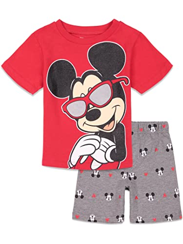 Ensemble t-shirt et short en tissu éponge Disney Mickey Mouse vêtement garçon d'été