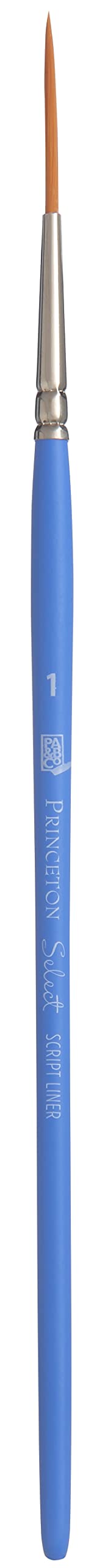 Princeton 3750SC-1 Select Artiste Script Liner Paintbrush, Size 1, Multicolor