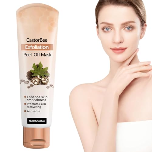 Mascarilla Facial Exfoliante, Cubierta Facial Peel Off Envolvente, Hidratación Duradera y Absorción Rápida para Rutina Nocturna Diaria y de Sequedad Invernal