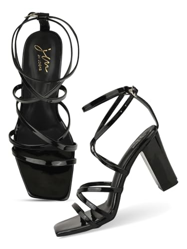 Image of JM LOOKS Fashion Casual Strappy Block Heels Sandals For Womens & Girls TSH-1-X