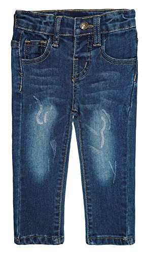 KIDSCOOL SPACE Baby Little Boys Girls Jeans,Ripped Strechy Denim Soft Slim Pants