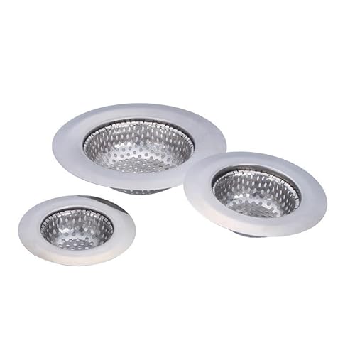 排水口カバー 排水口カゴ 排水口フィルター 排水溝 流し台シンク用 バスルーム用 ゴミ受け 水切り 台所ストレーナー フィルター ステンレス製 2pcs (外径11.5cm)