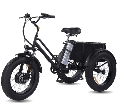 Broobey Erwachsenes Dreirad elektrisches 3-Rad-Fahrrad für Eltern...