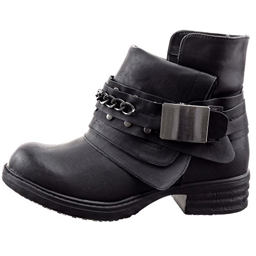 Sopily - Scarpe da Moda Stivaletti - Scarponcini