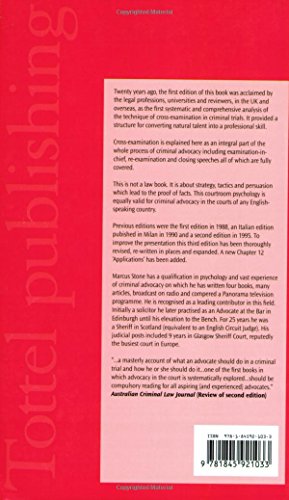 Cross-Examination in Criminal Trials: Third Edition