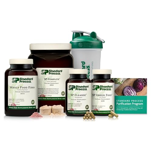 Standard Process Purification Kit with SP Complete and Whole Food Fiber - Weight Management and Detox and Liver Support with Milk Thistle, Whey Protein, Fiber, Choline, and Calcium