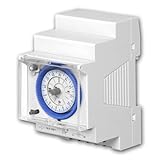 programmateur mecanique 24h Avec réserve de marche – mémorise les programmes jusqu'à 200 heures en cas de coupure de courant