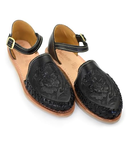 Macarena Collection Womens Shoes Leather Sandals Ankle for Women | Huarache Handmade Mexican Sandals Women | Comfortable & Stylish Womens Sandals 911