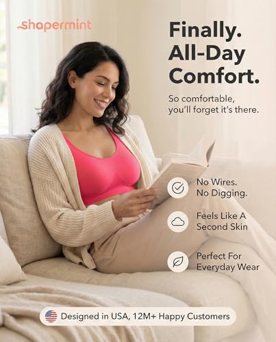 Image of SHAPERMINT Wireless Bras for Women No Underwire - Small to Plus Size Bralettes with Support and Natural Lift