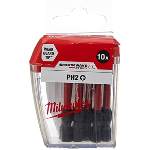 Milwaukee Shockwave PH2 50mm Screwdriver Bits Pack Cover