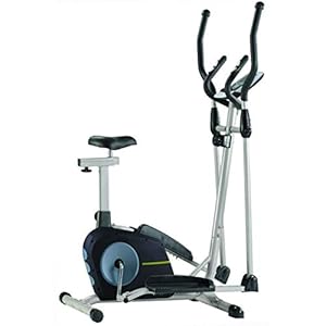 Auoeer Cross Trainer Elliptical Machine Fitness Workout Cardio Training Machine Control Elliptical Trainer With LCD Monitor Magnetic Cardio Workout 105x61x158cm