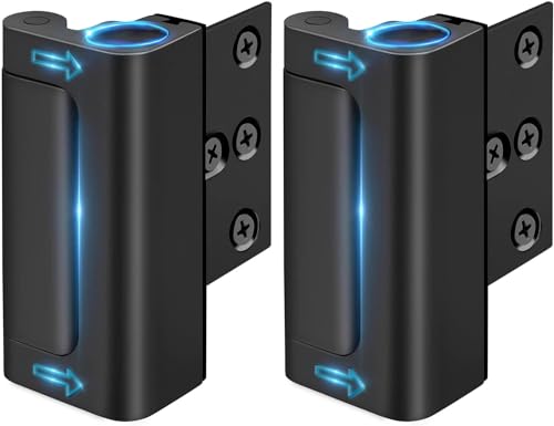 Image of Home Security Door Lock Reinforcement - Door Locks for Kids Safety Child Proof Lock for Front Door Child Safety Lock Add Extra Withstands 800 lbs Deadbolt Door Latch to Guard Patio Apartment
