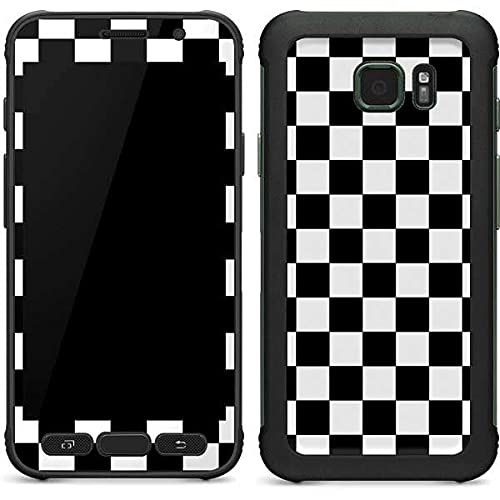 Skinit Decal Phone Skin Compatible with Samsung Galaxy S7 Active - Officially Licensed Skinit Originally Designed Black and White Checkered Design