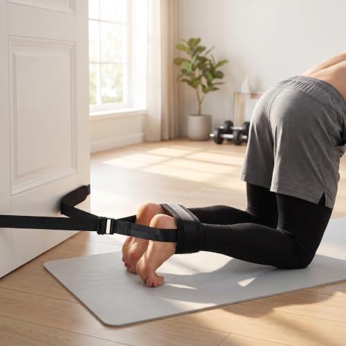 Cinturón de curl de isquiotibiales nórdico para entrenar piernas en el gimnasio cómodamente 4