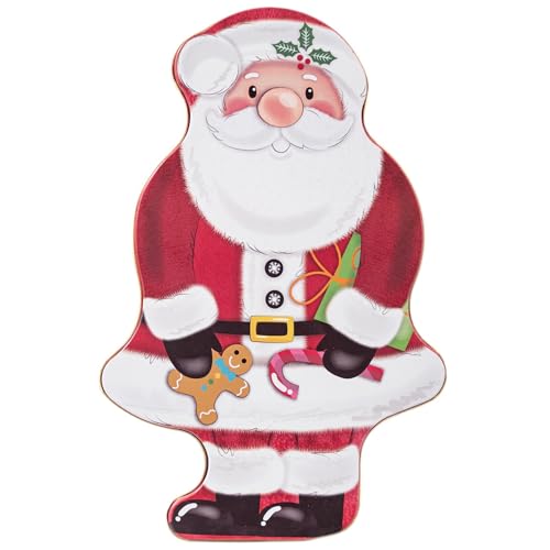 クリスマスクッキー缶 サンタクロースのおやつ瓶 クッキー保存容器 メタルクッキー缶 クリスマスのお菓子の保管場所 ホリデークッキーコンテナ お祝いのクッキー缶 装飾用トリートジャー クリスマスキャンディーストレージ 空のクッキー缶 蓋付きおやつ容器 季節の