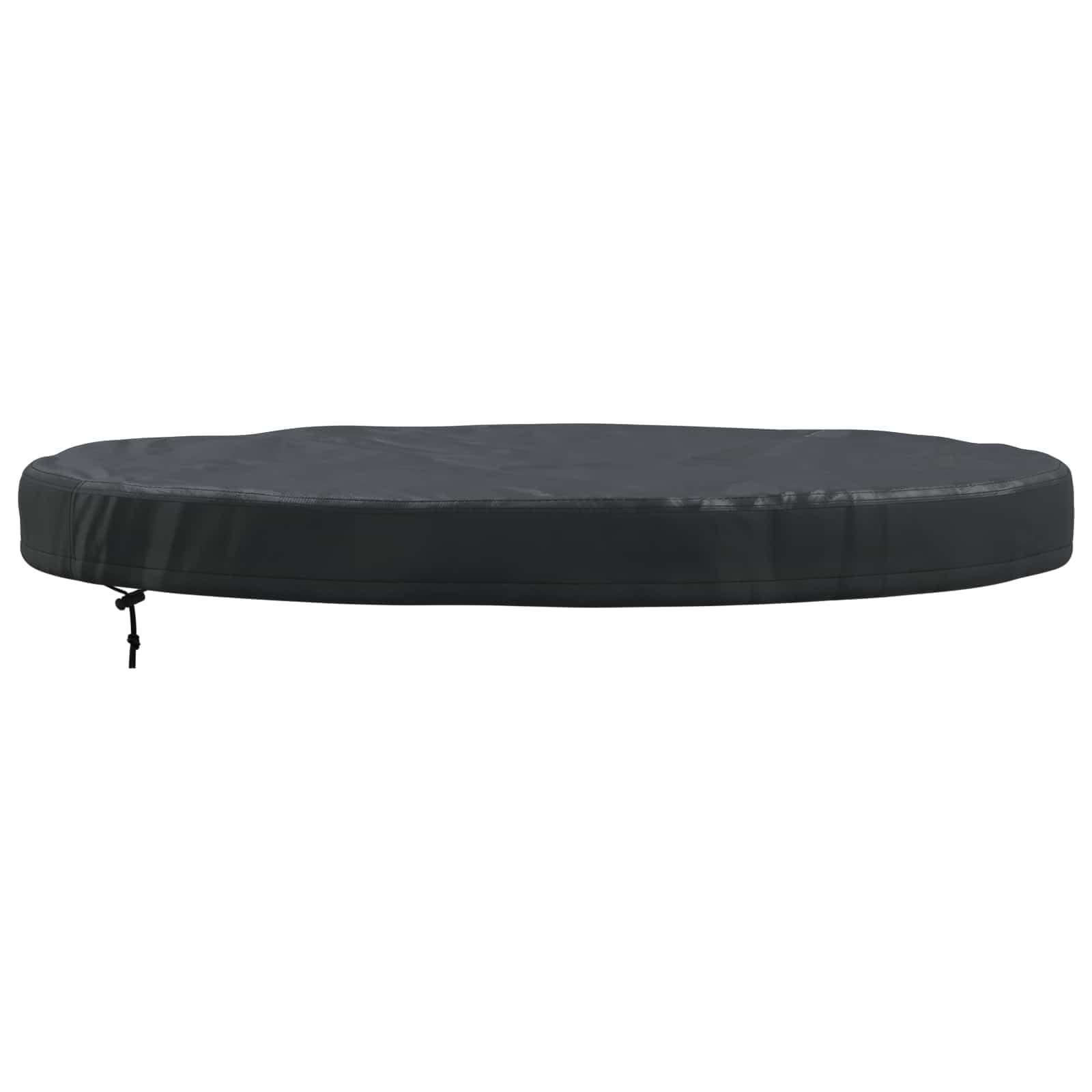 Knerpwd 420D Oxford Fabric Black Round Outdoor Table Cover 92X92x10 Cm, Waterproof Oxford Fabric With Snap Closure For Garden Furniture