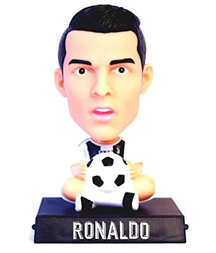 Image of AUGEN Super Hero Ronaldo Action Figure Limited Edition Bobblehead with Mobile Holder for Car Dashboard, Office Desk & Study Table (Pack of 1)