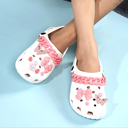 Butterfly Shaped Shoe Chains for Teens, DIY Decoration