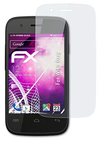 atFoliX Protection Écran Film de Verre en Plastique Compatible avec Wiko Ozzy Verre Film Protecteur, 9H Hybrid-Glass FX Protection Écran en Verre trempé de Plastique