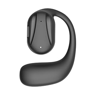 Open Ear Bluetooth Headphone Single on Ear Bluetooth Headset Wireless Earpiece with earhook Sport Business Earphone Up to 15 Hours Talk Time Left Earphone