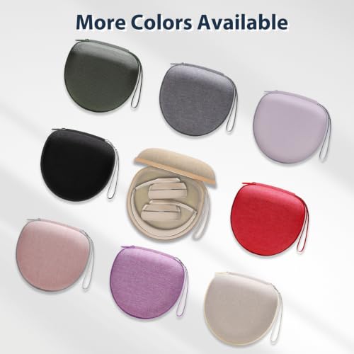 Image of Headphone Headset Case for BERIBES /TOZO /JLab /KVIDIO /Beats /Soundcore Anker /JBL Noise Cancelling Over-Ear Foldable Headphones, Khaki
