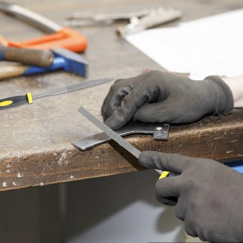 Set di Lime per Legno da 15 Pezzi con Custodia, Include 12 Lime, Scatola per Componenti Rimovibile e Spazzola Nera