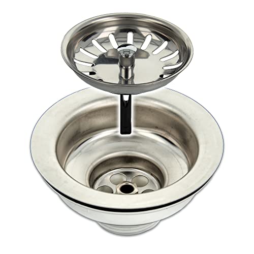 Ew-Haustechnik Bonde d'évier avec tamis 3 1/2' Partie supérieure Ø 114 mm