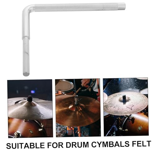 Soporte para cencerro para kit de batería, soporte robusto en forma de L para accesorios de percusión, montaje fácil para bateristas profesionales y entusiastas miniatura 3