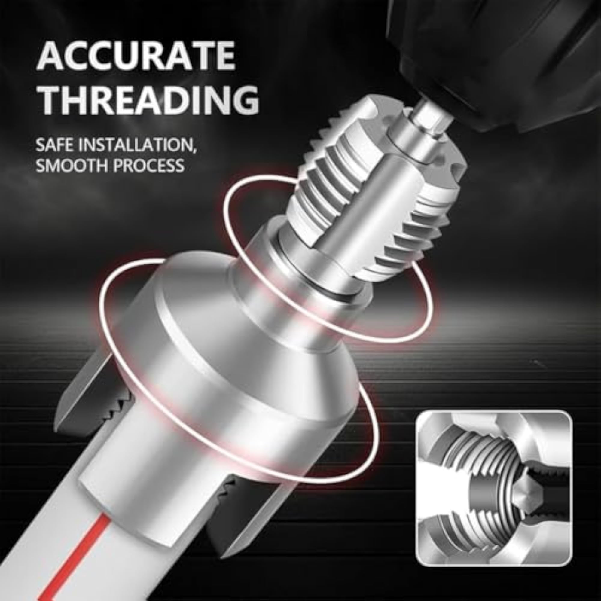 3Pcs PVC Pipe Threading Tool, Essential Set