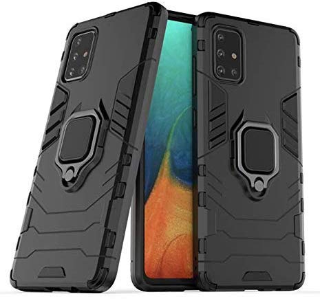 Image of spazy case samsung galaxy a71 dual layer armor defender full body protective back case cover designed for samsung galaxy a71