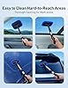 AstroAI Windshield Cleaner Tool, Microfiber Car Window Cleaner with 4 Reusable and Washable Microfiber Pads and Extendable Handle Auto Inside Glass Wiper Kit, Blue #5