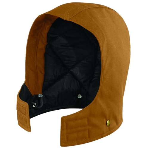 Carhartt Veste à capuche isolante pour homme 106670 Firm Duck, Marron, S/XL