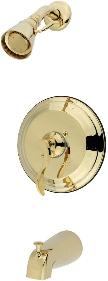 Kingston Brass KB2638DFL NuFrench Tub and Shower Faucet, Brushed Nickel
