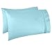 Clara Clark ® Supreme 1500 Collection 4pc Bed Sheet Set - Full (Double) Size, Light Blue Aqua