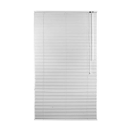CONCEPT DECOR Tenda Veneziana in Alluminio Oscurante Dimensioni, Perfetta per Ufficio, Studio, Cucina, Bagno e Soggiorno (Bianco, 80 x 240 Cm)
