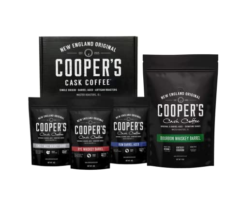 Bourbon Whiskey Barrel Aged Coffee - Ground Coffee 12Oz And Bourbon Barrel Aged Coffee Set (Pack Of 3) - Ground, 4Oz #TOP19