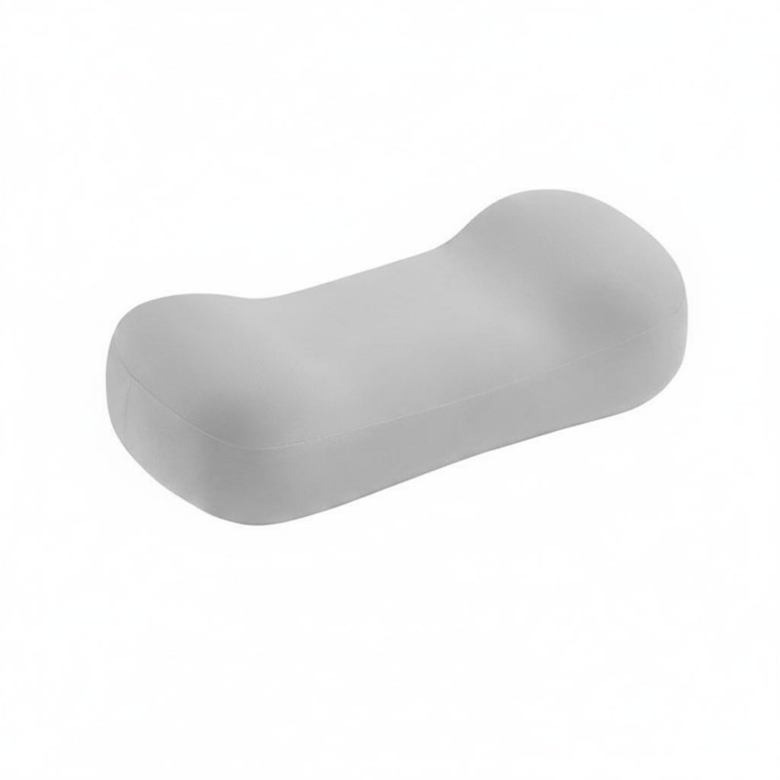 MERISHOPP Breathable Multi-Use Memory Foam Pillow Cooling Material Memory Foam Rest Pillow for Students, Travel, Light Gray-image-33