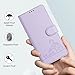 Leather Phone Case for Oppo Reno 7 5G Wallet Cover with 4 Card Slots Case Stand Lanyard Cover for Oppo Reno 7 5G Shell Shockproof for Women Man Protective Case for Oppo Reno 7 5G Case (Purple)
