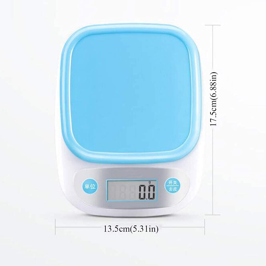 Küchenwaage Digital Digitale Küchenwaage, Heimgebrauch, 0,1 g, genaues Wiegen, Lebensmittelkontrolle, Kalorien, Batterie, elektronische Backwaage (Color : A, Size : 3kg/0.1g)