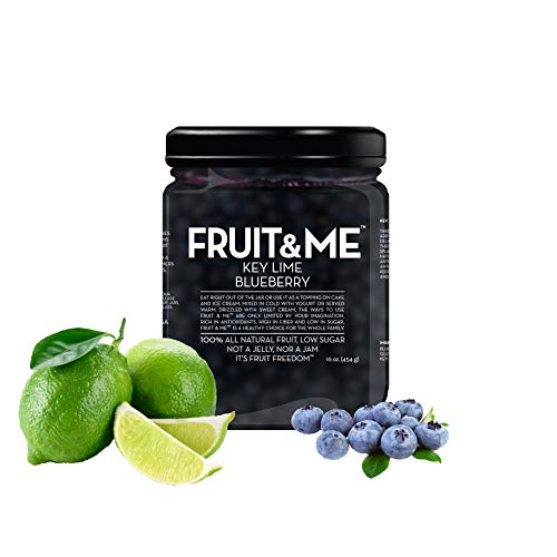 FRUIT & ME COMPOTE AND TOPPINGS, MIXED 6 PACK, 1 OF EACH FLAVOR AND 1 REPEATED FLAVOR, 6 16 OZ JARS, NON-GMO, GLUTEN-FREE, ALL NATURAL