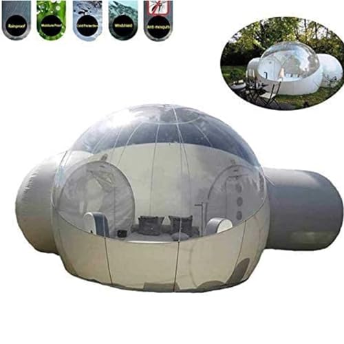 Casa burbuja inflable transparente para camping impermeable miniatura 3