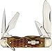 Rough Ryder Camp Knife Amber Bone