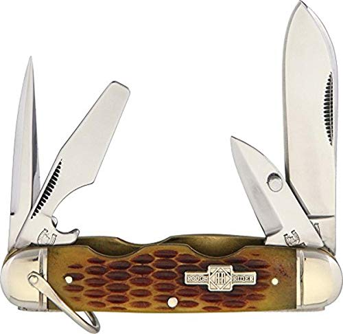 Rough Ryder Camp Knife Amber Bone one Size (RR533)