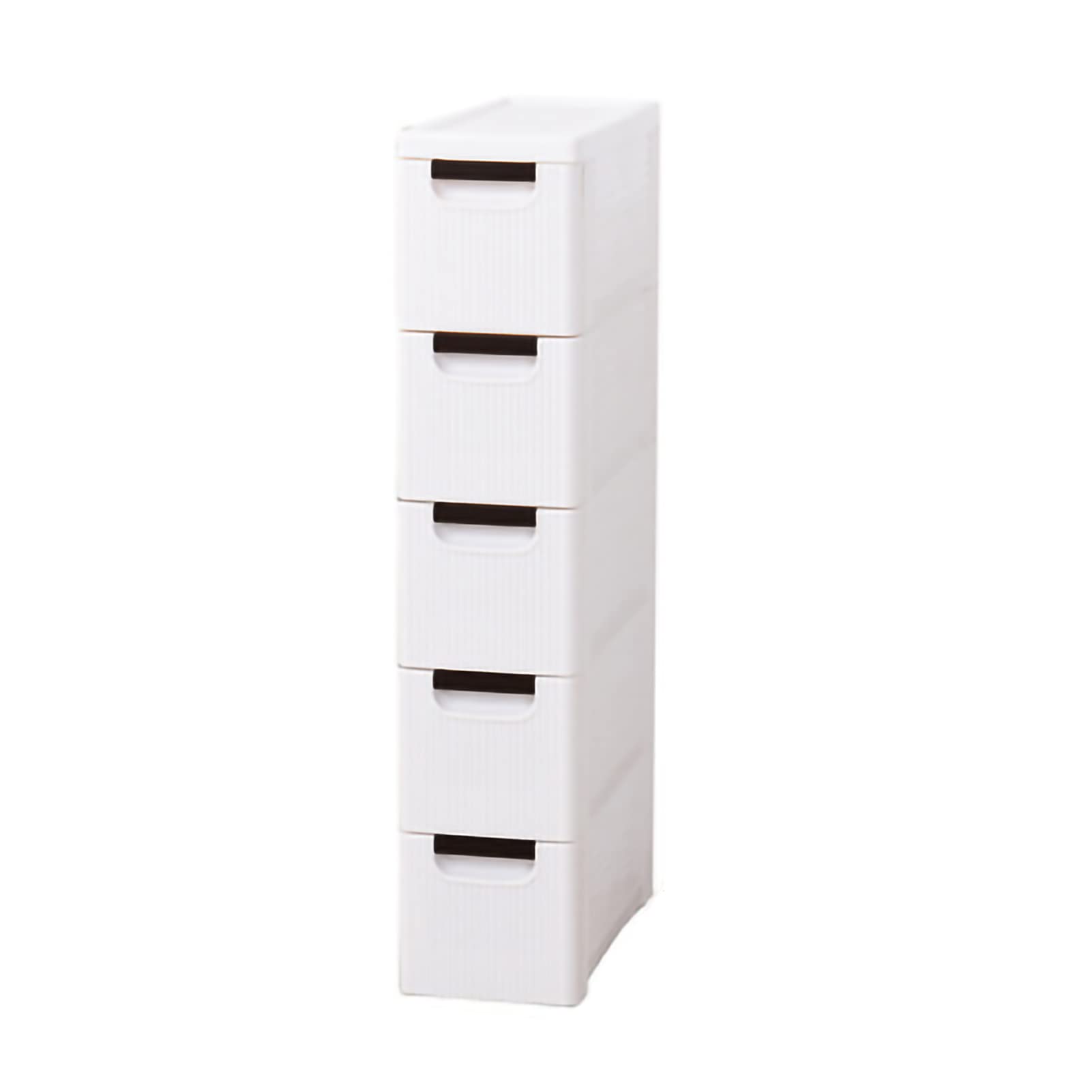 Gabinete de baño delgado con ruedas, torre de almacenamiento estrecha con cajón deslizante, unidad de plástico para sala de estar, cocina, pasillo, solución para ahorrar espacio