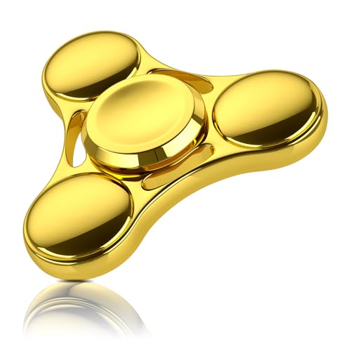 Image of ATESSON Fidget Spinner Toy,Ultra Durable Stainless Steel Bearing High Speed 3-5 Min Precision Brass Metal Finger Spinner,EDC ADHD Stress Relief Anxiety Fidget Spinners for Kids & Adults