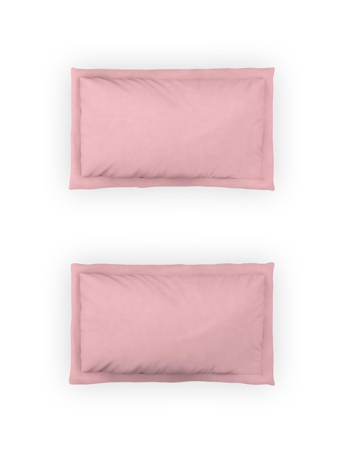 Ddecor Live Beautiful Cotton King Fitted Sheet Set with 2 Pillow Covers (182 CM X 198 CM, Pink) Solid Plain Dyed 180TC 2