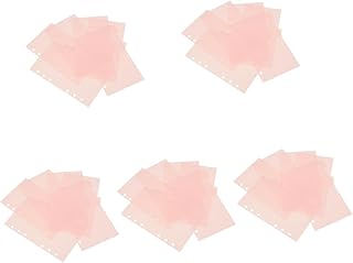 Operitacx 30 Peças Separador De Papel Separadores De Plástico Separadores De Pasta A6 Divisores De Fichário Para Protetores De Folha Separadores De Fichário Com Abas Divisórias De Fichário