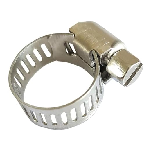 Abrazadera de manguera de 20 piezas en acero inox 304 para tubería blanda de rango de diámetro exterior de 6-12 mm, ancho de clip de 8 mm, abrazadera escape